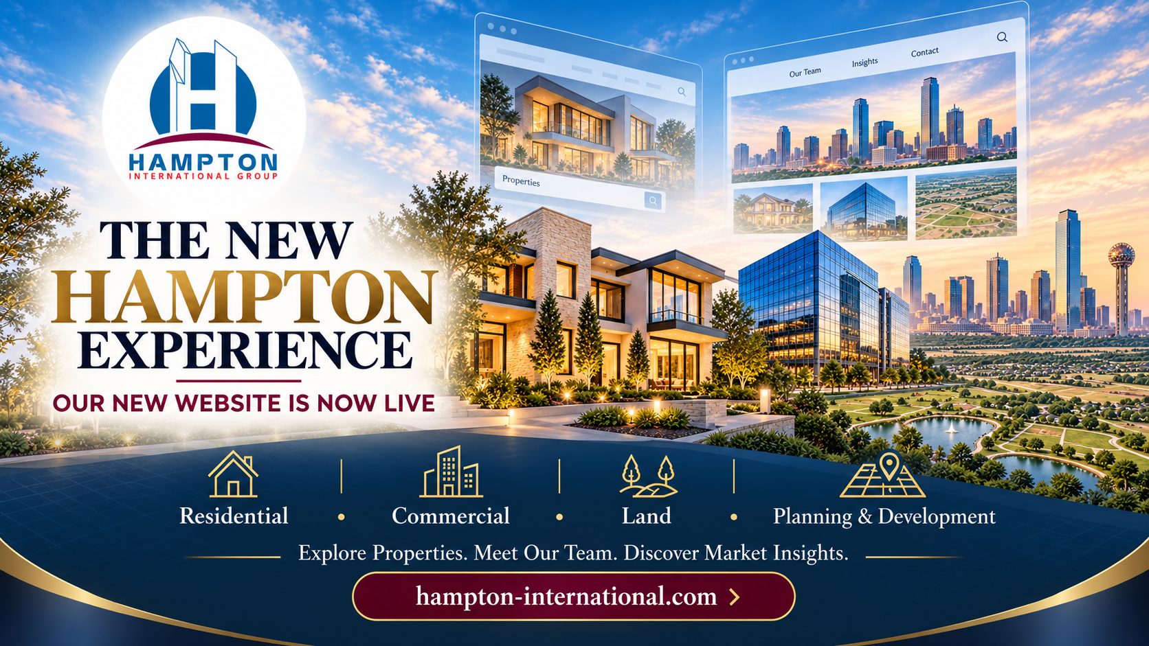 Hampton International Group Launches Its New Website Experience